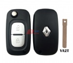 RENAULT 2B Flip Key Shell With VA2T Blade