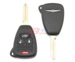 CHRYSLER 3+1B REMOTE KEY SHELL WITH BATTERY HOLDER