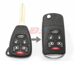 CHRYSLER 5+1B  FLIP KEY SHELL