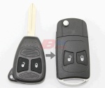 CHRYSLER 2B FLIP KEY SHELL WITH BATTERY HOLDER