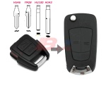 OPEL 2B FLIP KEY SHELL