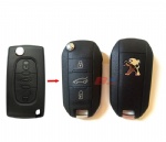 PEUGEOT 3B MODIFIED FLIP KEY SHELL