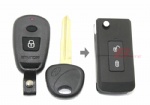 JAC MINI RUIYING 2B FLIP KEY SHELL WITH BATTERY HOLDER