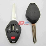 MITSUBISHI 2B+1 PANIC REMOTE KEY SHELL(RIGHT GROOVE)