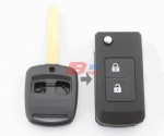 SUBARU MINI 2B FLIP KEY SHELL WITH INNER GROOVE