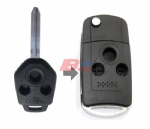 SUBARU  3B PANIC  FLIP KEY SHELL WITH OUTER GROOVE