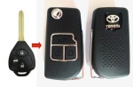 TOYOTA 3B MODIFIED FLIP KEY SHELL