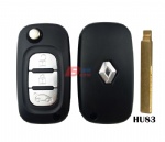 RENAULIT 3B KEY SHELL WITH HU83 BLADE